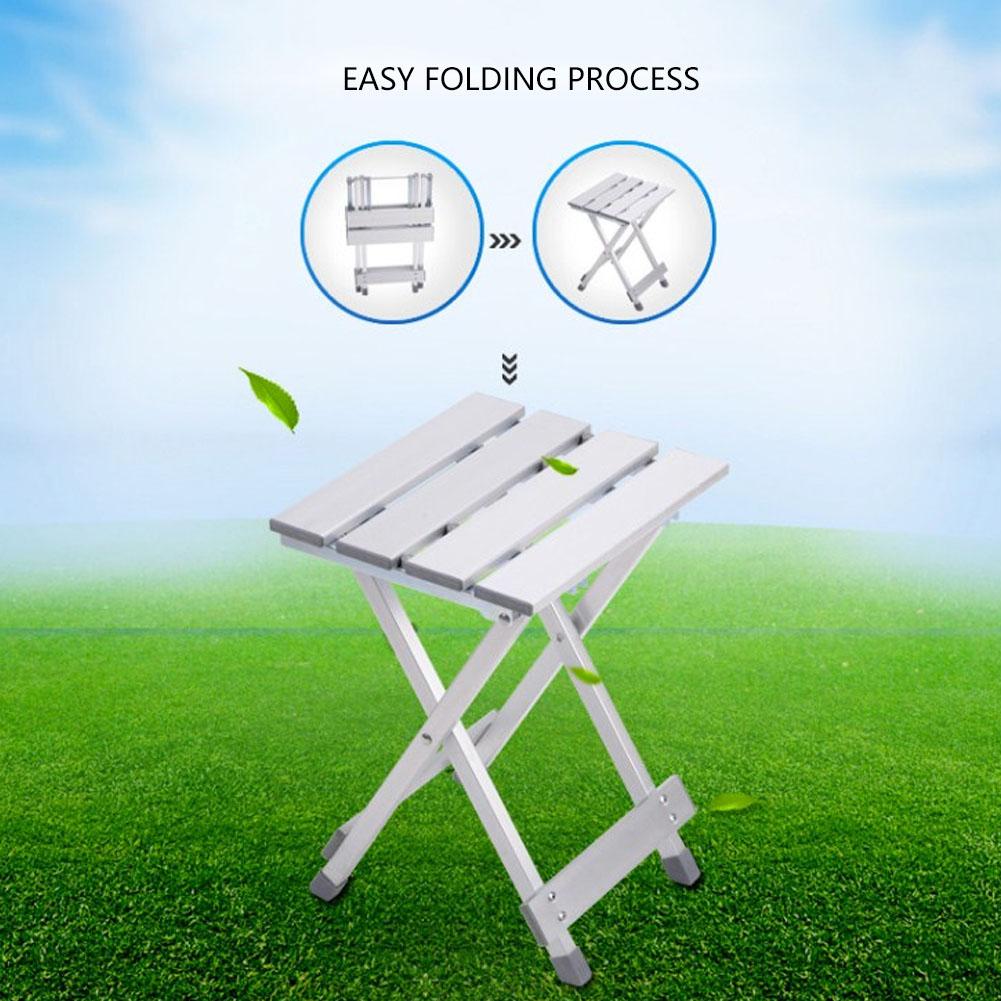Portable Stainless Steel Fishing Folding Chair, Easy Folding with Rivets Fixed Design and Anti Skid Legs, for Outdoor Camping and Fishing