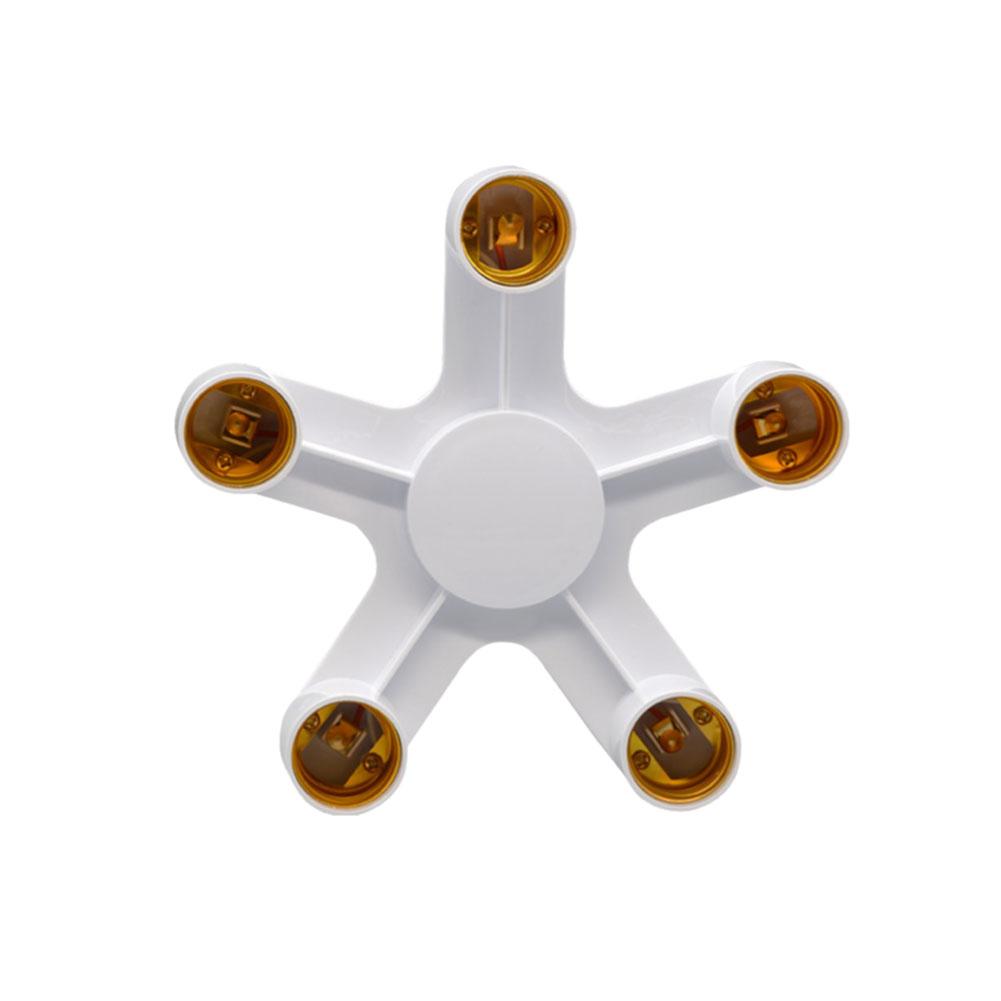 Патрон E27 Адаптер-распределитель E27 на E27 Европейский стиль Патрон для LED-лампы 4 в 1/5 в 1/6 в 1 Адаптер для LED-патрона