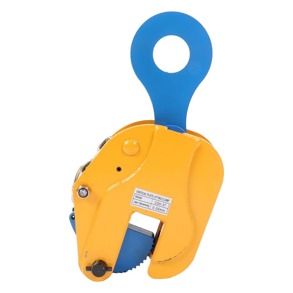 Vertical Plate Clamp 3T 6614lbs Load Capacity 35mm Jaw Opening Steel Plate Lifting Clamp with Self Locking