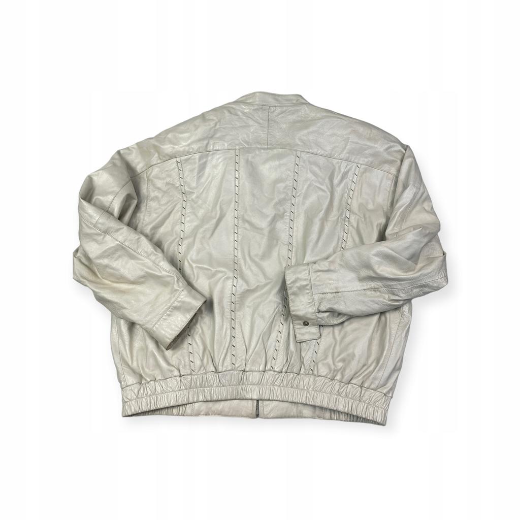 Skórzana kurtka męska biała Ander Canada 50 - Used