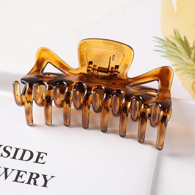 Simple Solid Color Claw Clip Large Barrette Crab Bath Hair Clip Ponytail Clip for Women Girls Hair Accessories Hair Styling Tool