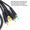 Waterproof 1T4 Electric Bike Cable Harness Gear Sensor Extension Cable for BAFANG BBS01/BBS02 Mid Motor
