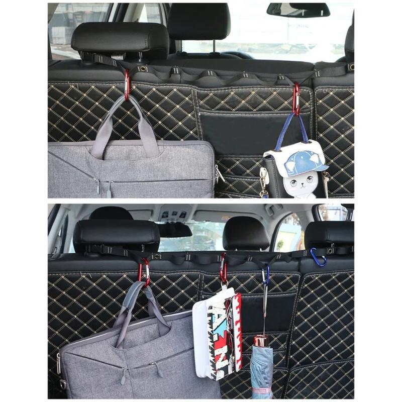 Бельевая веревка для автомобиля, 8 позиций, для путешествий на открытом воздухе, монтируемая на транспортном средстве, нейлоновая веревка для сушки одежды