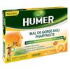 Humer Mal De Gorge Aigu Pharyngite Arôme Miel Citron 20 Pastilles