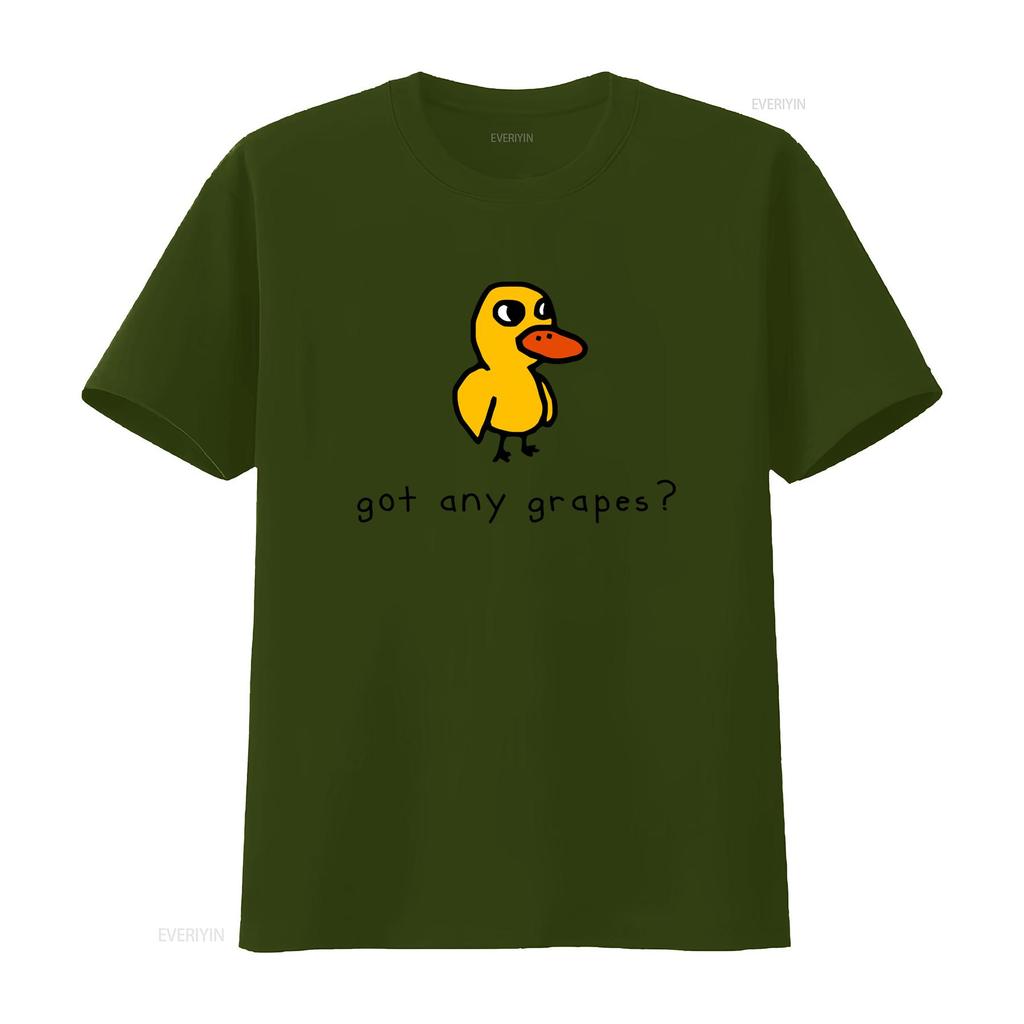 NWT Got Any Grapes Funny Meme Sarcasm Retro T Shirt vintage Washed homme designer clothes Stylish Stretched Casual Unisex