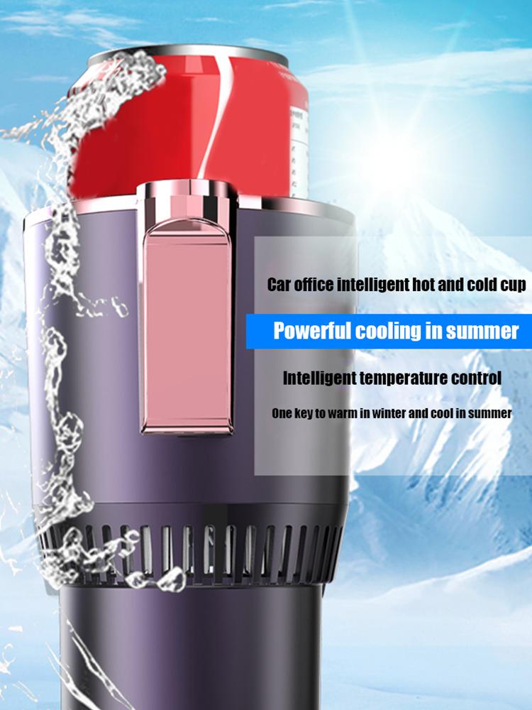 12 В автомобильный офисный подогреватель чашек с дисплеем температуры 2 в 1 охладитель для бутылок с напитками автомобильный умный держатель для горячих и холодных напитков