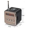 Портативная мини Bluetooth-колонка TD-V26 с экраном, FM-радио, MP3-плеером, поддержка TF-карты, для ноутбука, телефона