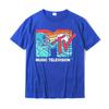 Mademark X MTV - MTV Catch A Wave MTV Surfer Logo Ретро-графическая футболка Распродажа Мужская футболка Футболка Group Футболка из хлопка Повседневная