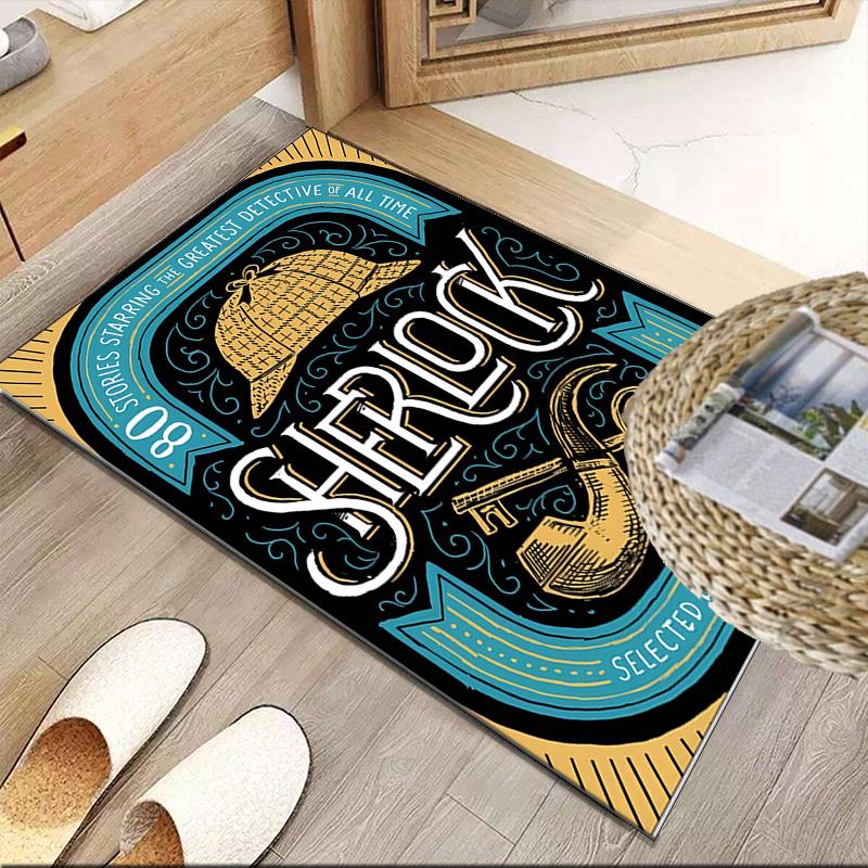 Sherlock Adventure Carpet, Kitchen Rugs, Yoga Mat, Non-Slip Mats, Rug for Bathroom, Living Room bedroom, Camping Rugs Christmas Gift