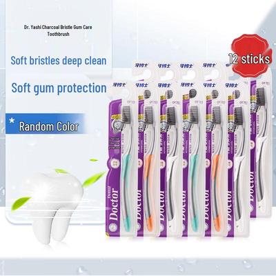 Доктор. Зубная щетка Ya Carbon Silk с мягкой щетиной