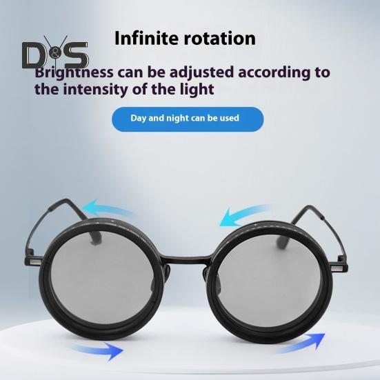 Солнцезащитные очки с регулируемым тонированием от 1 до 9 передач для мужчин, круглые поляризованные очки UV400 с линзами из нейтрального фильтра для пляжа, рыбалки, вождения