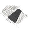 16PCS 1.5-6mm Hex Key Set Silver Hex Wrench Set Allen Key Wrench Set  For For instrument repair