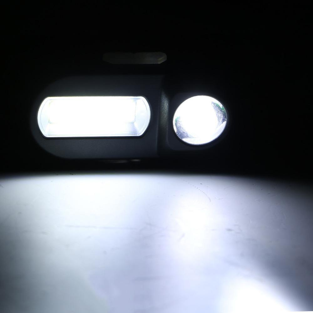 Rechargeable 18650 Camping Fishing Mini LED Headlamp USB Charging Fishing Light COB Headlight
