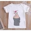 Милая футболка с принтом GirlsThan Heart унисекс Harajuku футболка детская одежда с рисунком топ на возраст от 1 до 13 лет детская одежда на день рождения