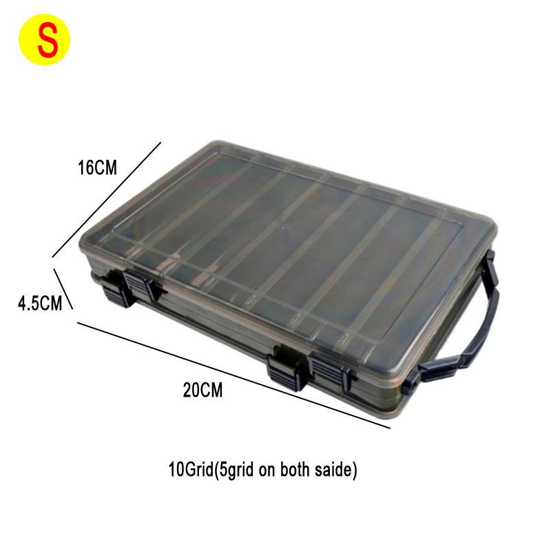 Ящик для рыбалки, 14 отделений, аксессуары для рыбалки, коробки для крючков для хранения, двусторонняя высокопрочная коробка для рыболовных приманок, коробка для снастей