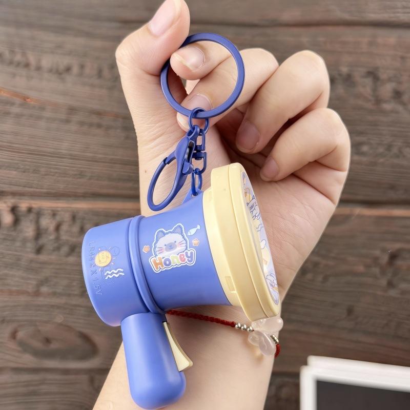 Mini Recorder Vocal Toys Keychain Voice Changer Loudspeaker Toy Bag Pendant Outdoor Megaphone Decompression Hanging Keyrings