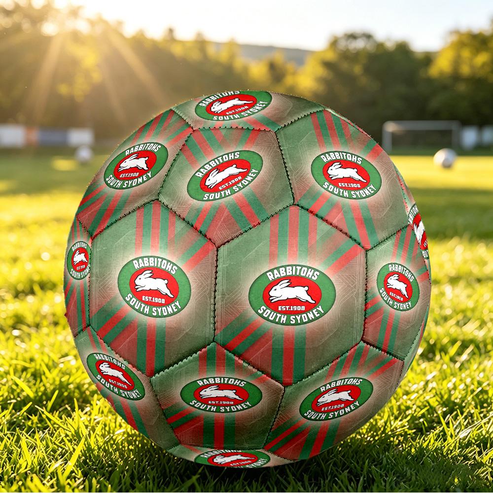 South Sydney Rabbitohs Size 5 Sports Training Ball Shock Absorbing Durable Ball For Match Daily Practice Outdoor Activities