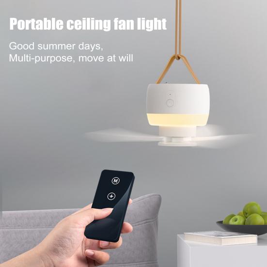 Портативный потолочный вентилятор Mini 5V USB подвесные вентиляторы для палаток со светодиодной подсветкой