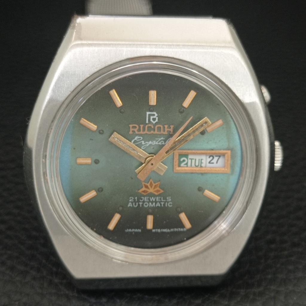 VINTAGE RICOH R31 AUTOMATIC JAPAN MENS ORIGINAL DIAL WATCH a709437-1