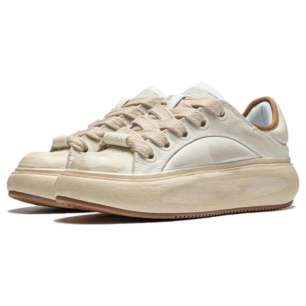 New LiNing Yun You C4D Slip Resistant Low Top Casual Shoes Women's Ivory AZGT044-6