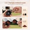 Hydrofast PO-100 Portable Espresso Maker, 15-Bar Pressure, 7800mAh Battery, 2-in-1 Capsule & Ground Coffee, Wireless Heating, Compact Travel Design