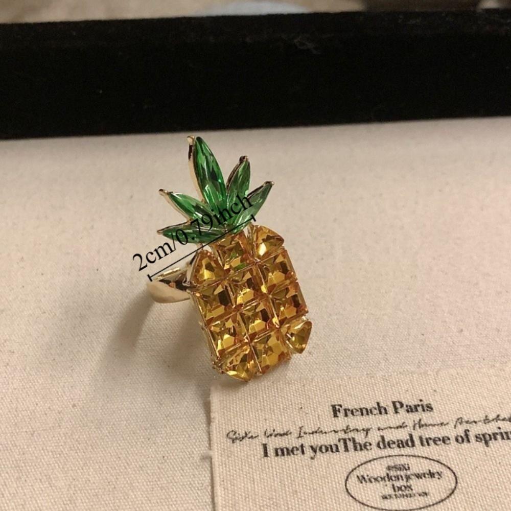 Geometric Insect Drip Oil Ring Korean Style Chunky Enamel Ring Personality Enamel Fruit Ring  Gift