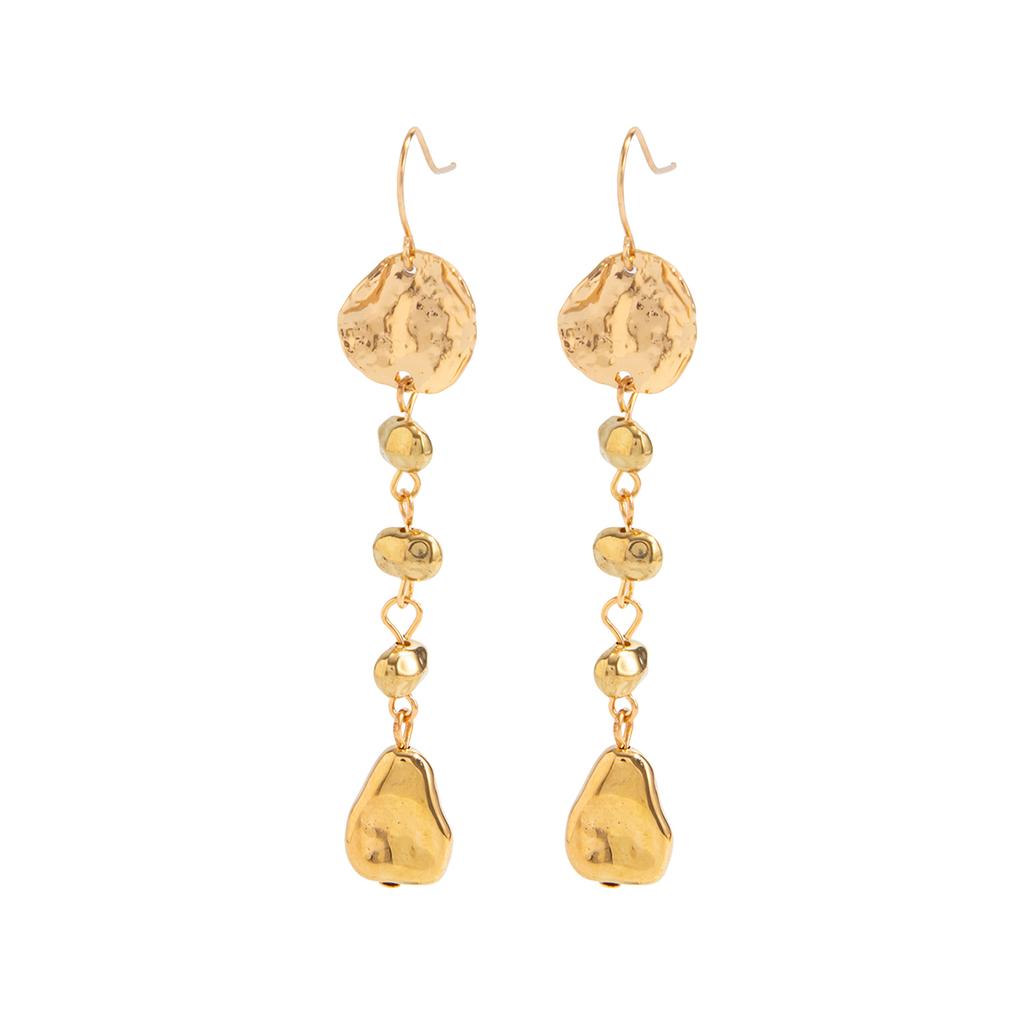 Ingemark Punk Elegant Irregular Geometry Drop Earrings for Women Trendy Metal Pierced Long Dangle Earrings 2026 New Year Jewelry