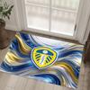 Футбольный дизайн Leeds United Хрустальный бархатный ковер Уютный Не?Нескользящий ковер с принтом для спальни, гостиной, прихожей