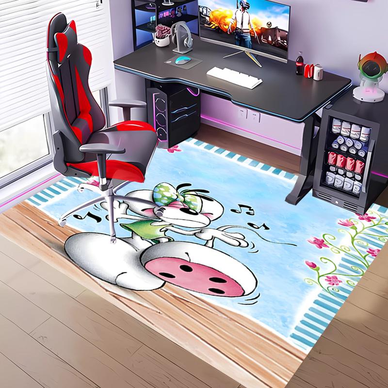 1pc Cartoon Diddl Diddlina Entrance Mat, Non-Slip Mat Area Rug,Room Decor, Outdoor Decor, Kitchen Rug,Doormat - Machine Washable, Easy to Clean