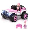 Carox Scale Car for Cute Approximately 80 Minutes of Operation with Perfect for Elementary School Toys and Birthday Pink 1/16 Radio-Controlled Girls,