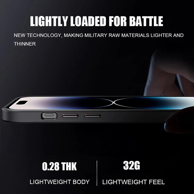 Прозрачный чехол для телефона iPhone 16E 16 15 14 13 11 12 Pro Max Plus Magsafe Magnetic Wireless Charge Защитная матовая крышка для объектива