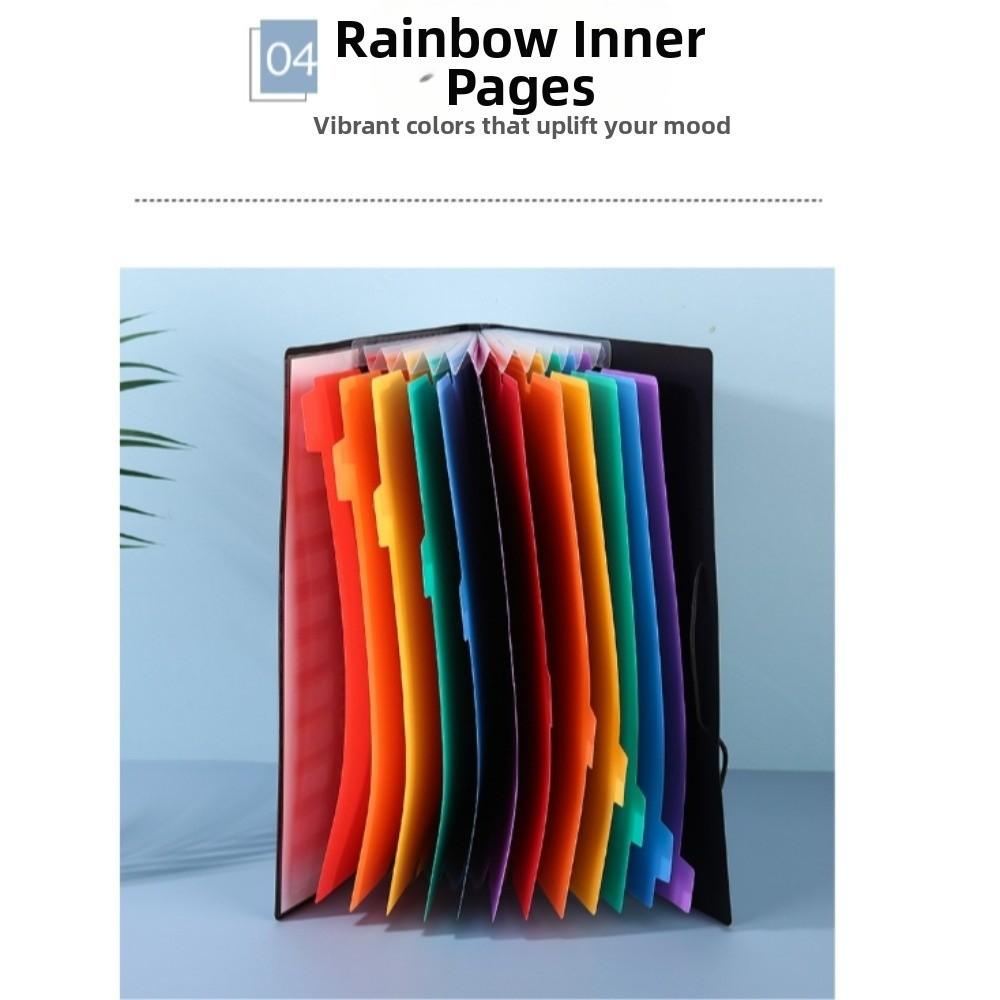 Large-capacity A4 Partition Folder with 12 Pockets Portable Documents Organizer Coupon