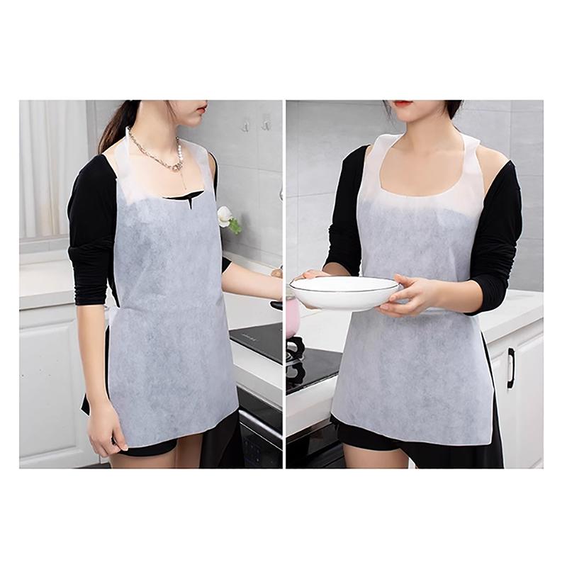10 Pcs Disposable Apron For Hotpot Oil-Proof Anti-Fouling Aprons Adults Portable Cleaning Cooking Non-Woven Waterproof Delantal