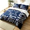 Dallas Cowboys 3pc Duvet Cover Set Simple Modern Bedding Set Wrinkle Resistant Soft Fabric All Season Use a perfect gift