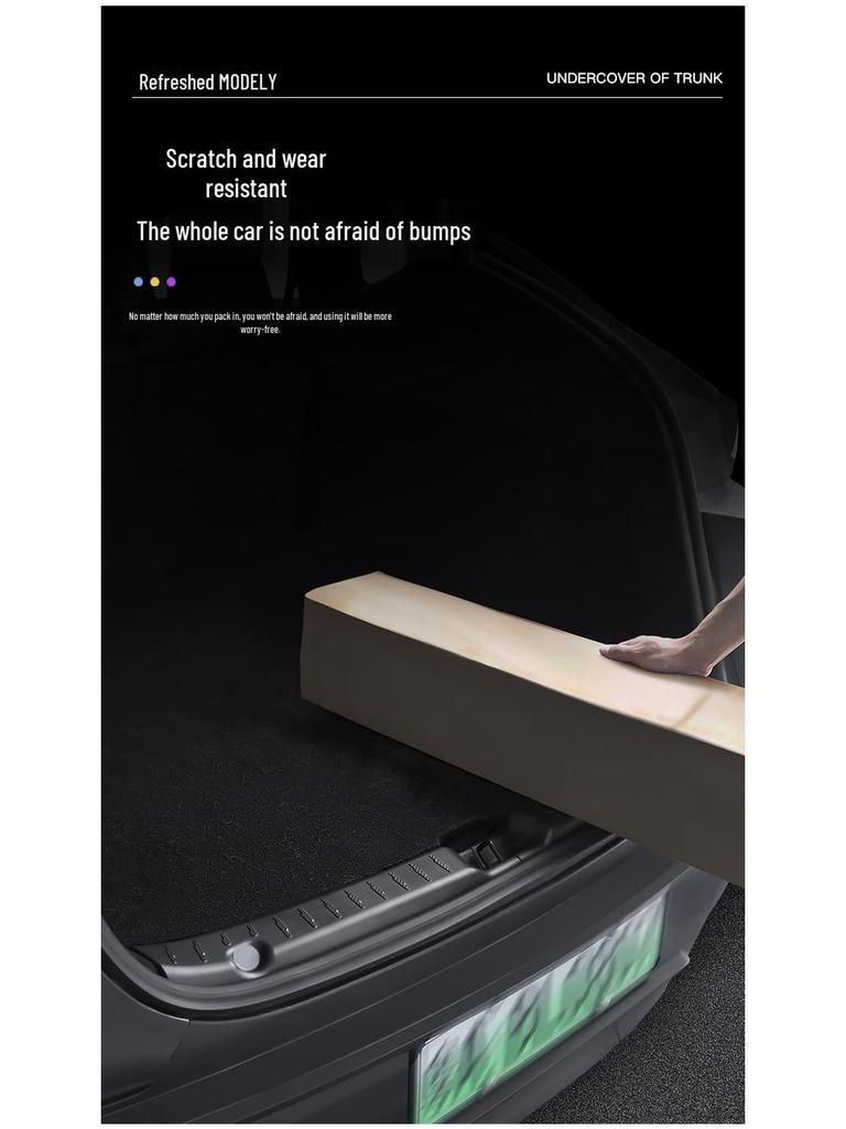Refreshed Model Tesla Trunk Anti-Collision Tailgate Protector Strip