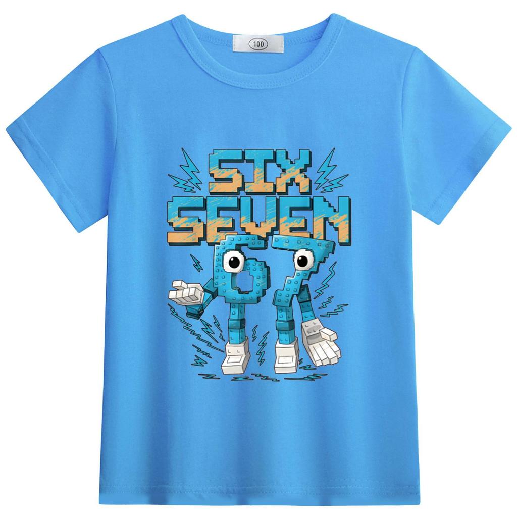 Available: StealABrainrot Kids' Summer Round-Neck Light Short Sleeve T-shirt 63301