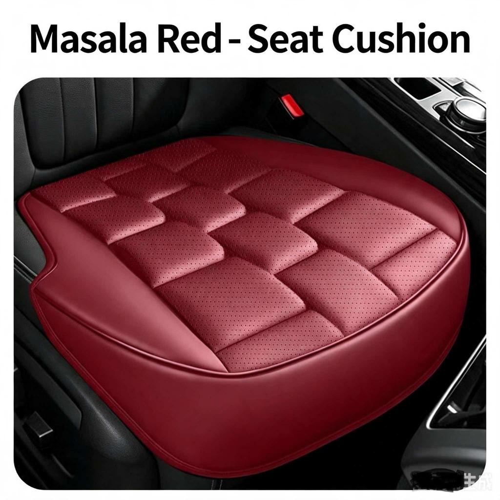 2026 New Car Seat Pad Four Seasons Universal Seat Pad Advanced Sense Perforated Ventilation Single Piece Creative Fun Seat Pad