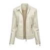 Spring and Autumn Women's Leather Jacket, Women's Short Jacket, Slim Fit Thin Leather Jacket, Women's Motorcycle Suit