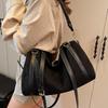2025 New Niche Suede Temperament Tote Bag Large Capacity Versatile Commuter Shoulder Bag Crossbody