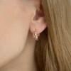 ELLE Jewelry 14K Cubic Pebble Earrings (Gold Pin) ELGPEE465