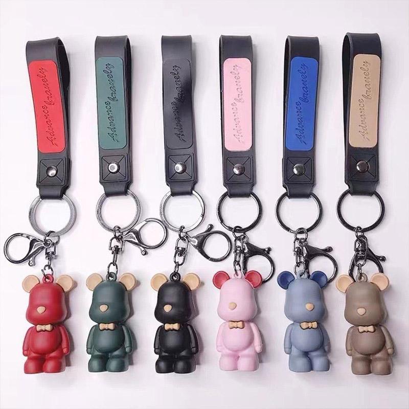 Cute Bear Key Buckle Bag Pendant Key Chain Pendant for Cars Ornaments Accessories