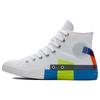 Chuck Taylor All Star Comfortable Versatile Trendy Classic High-Top Canvas Shoes Unisex Sneakers White Blue 173184C