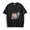 Blocky Steve Warrior Tee - Minecraft Pixel Knight Unisex T-Shirt