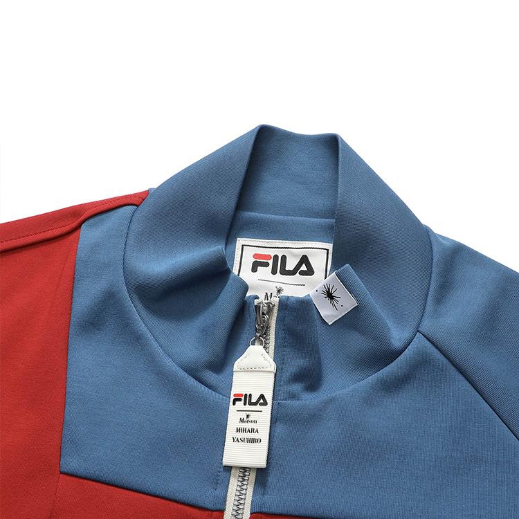 Fila X MIHARA YASUHIRO Куртка мужская в стиле ретро с цветными блоками и воротником-стойкой F11M213503F-BG