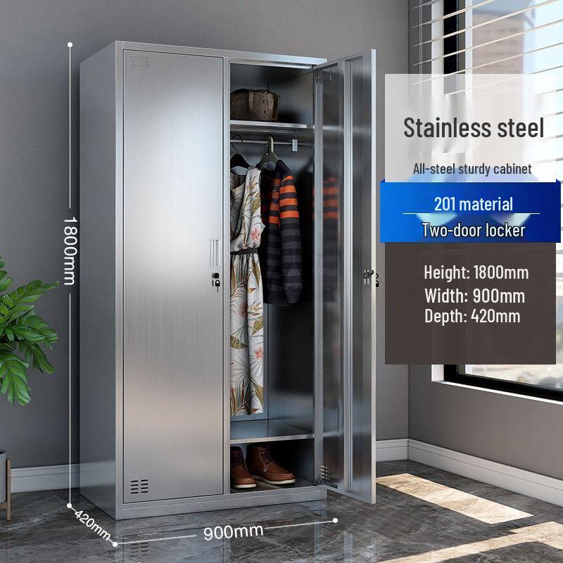 Thickened 304 Stainless Steel Multi-Door Wardrobe and Shoe Cabinet