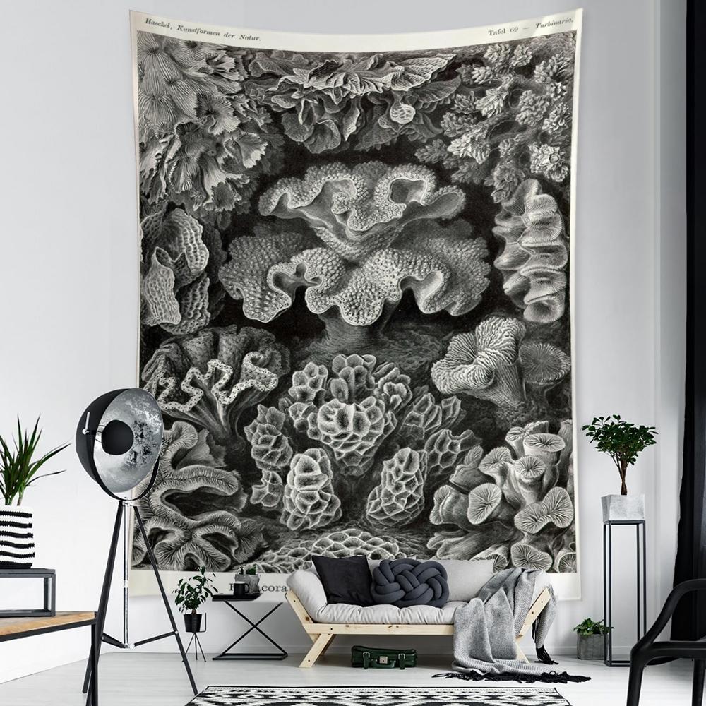 Пример морской жизни, картина, гобелен, настенная карта Таро, хиппи, богемный стиль, психоделическое искусство, домашний декор