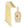 Rotating Fountain Nozzle 4 Arm Brass Water Fountain Spray Head Sprinkler for Garden Pond Courtyard