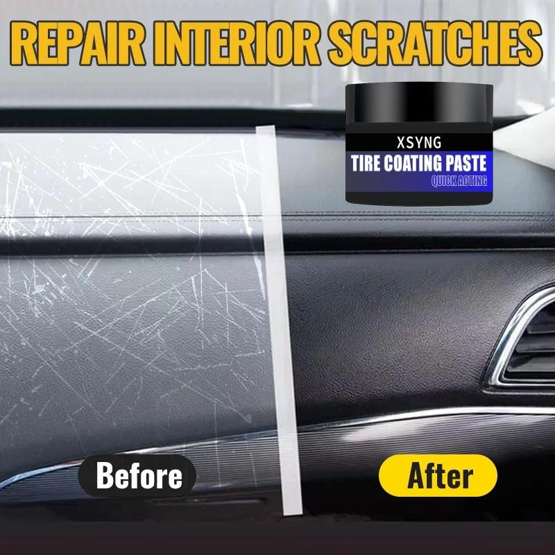 [Ремонтный набор для усиленного блеска] Набор для ремонта царапин салона автомобиля - Крем для восстановления приборной панели и пластика для усиленного блеска