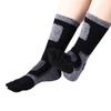 Patchwork Color Thick Long Tube Trendy Retro Middle Tube Hosiery Five Finger Socks Cotton Man Socks