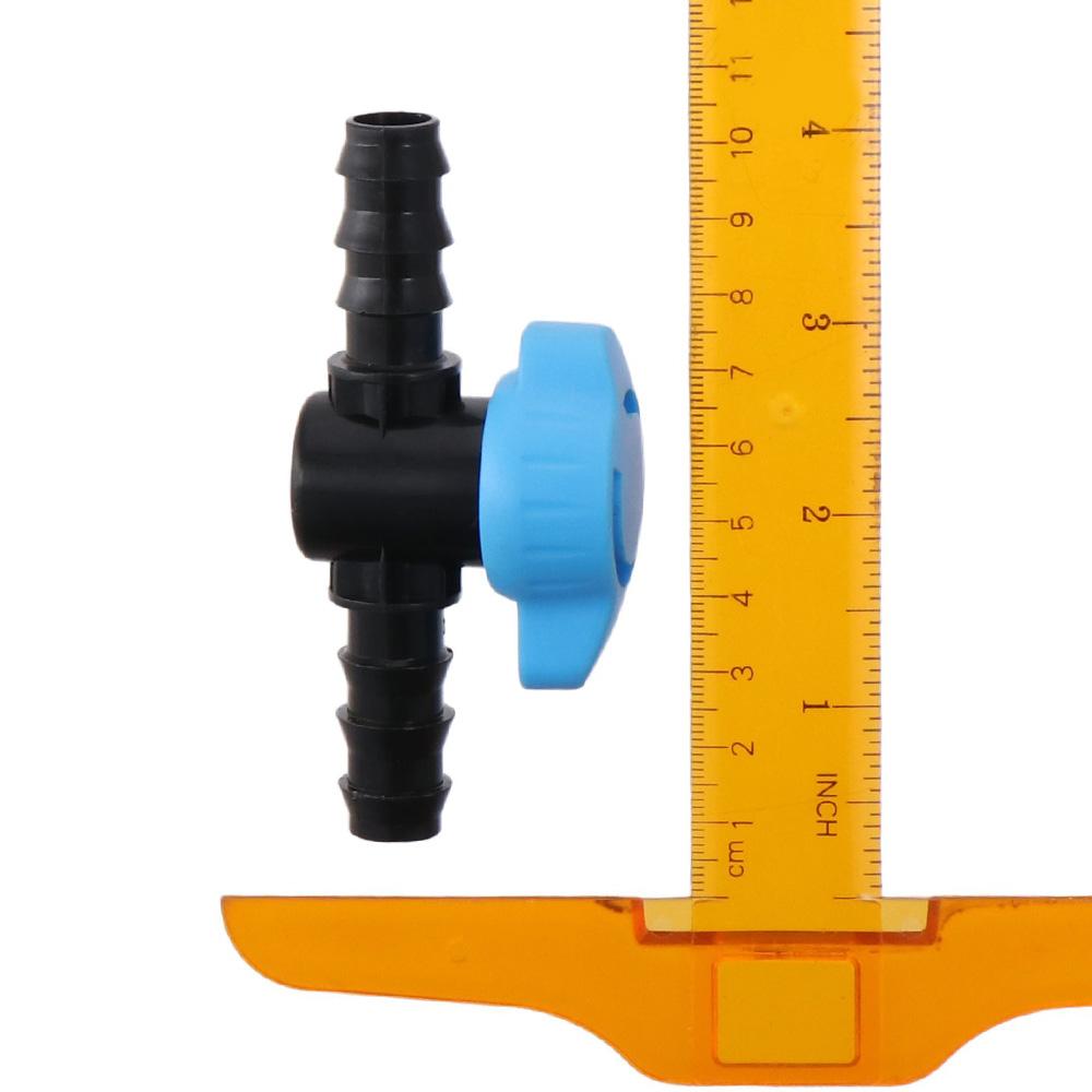 5pcs 16mm in-Line Ball Valve Black & Blue Water Valve Aquariums Hose Valve Water,Oil,Gas